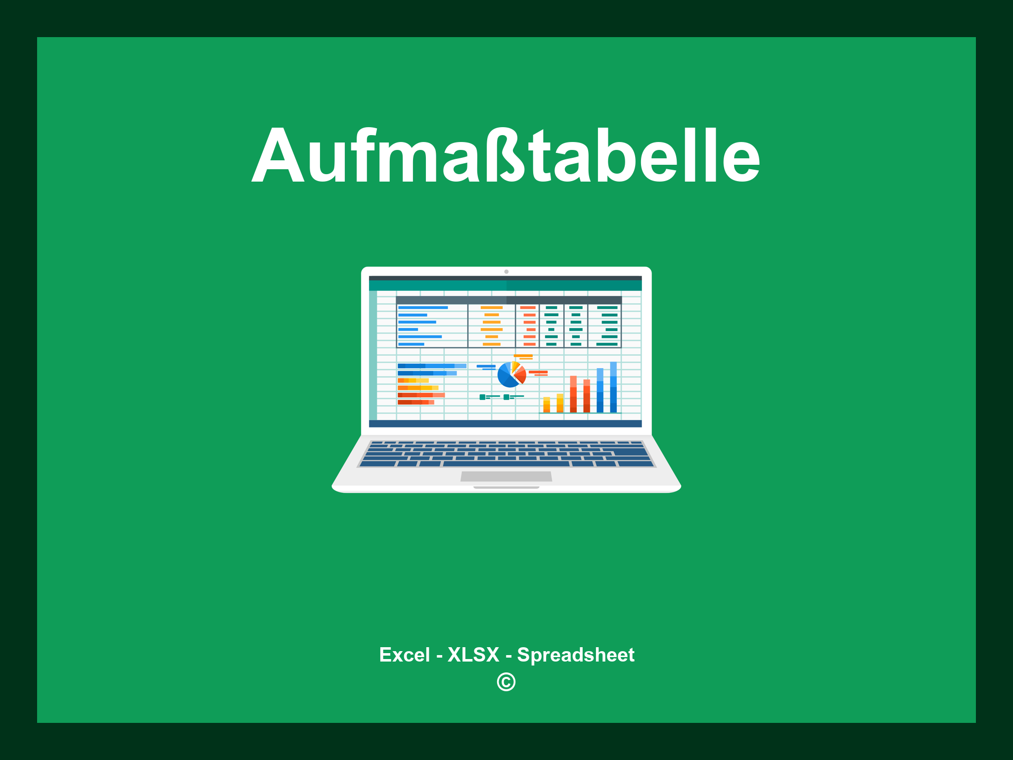 Aufmaßtabelle Excel