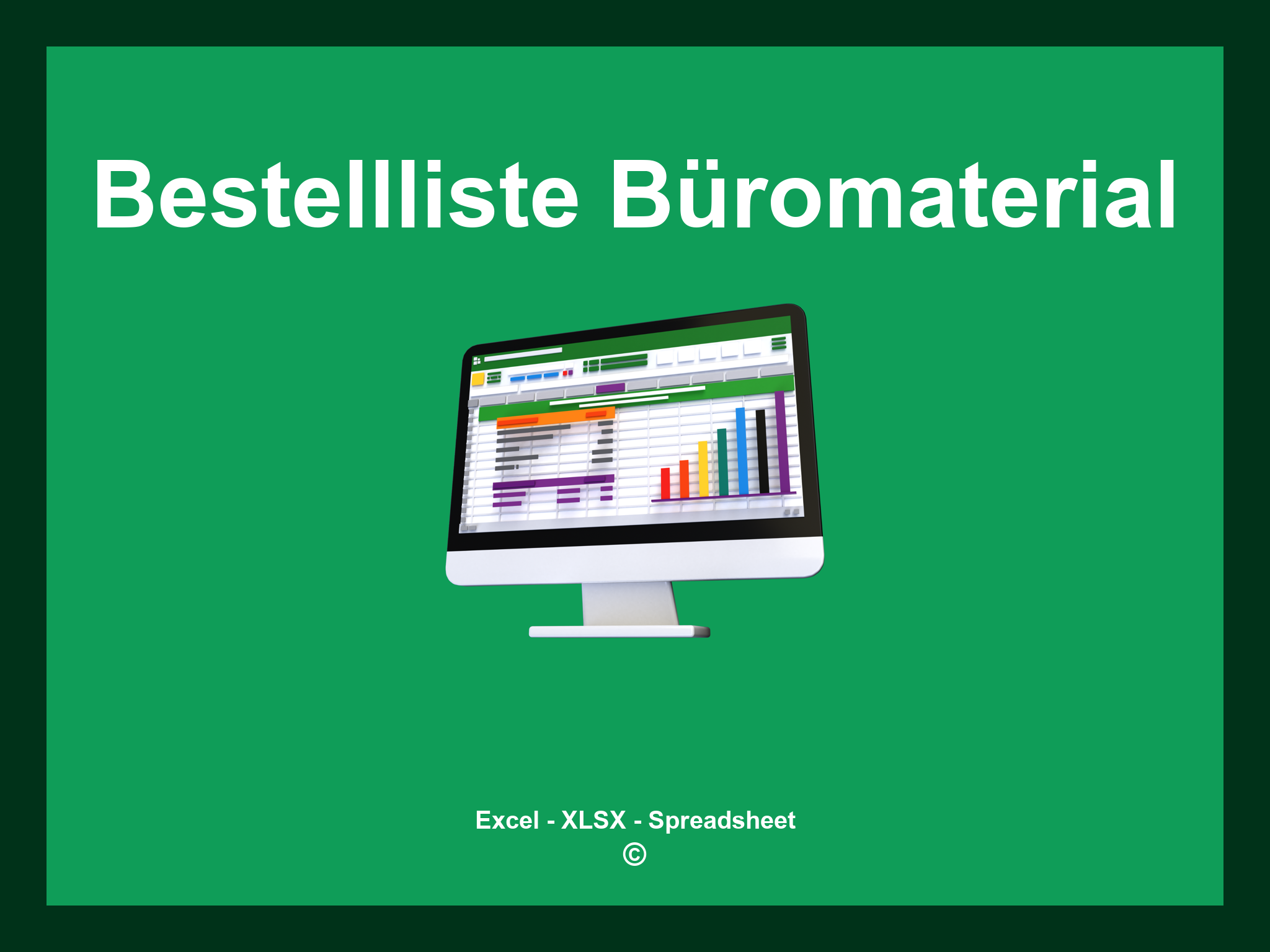 Bestellliste Büromaterial Vorlage