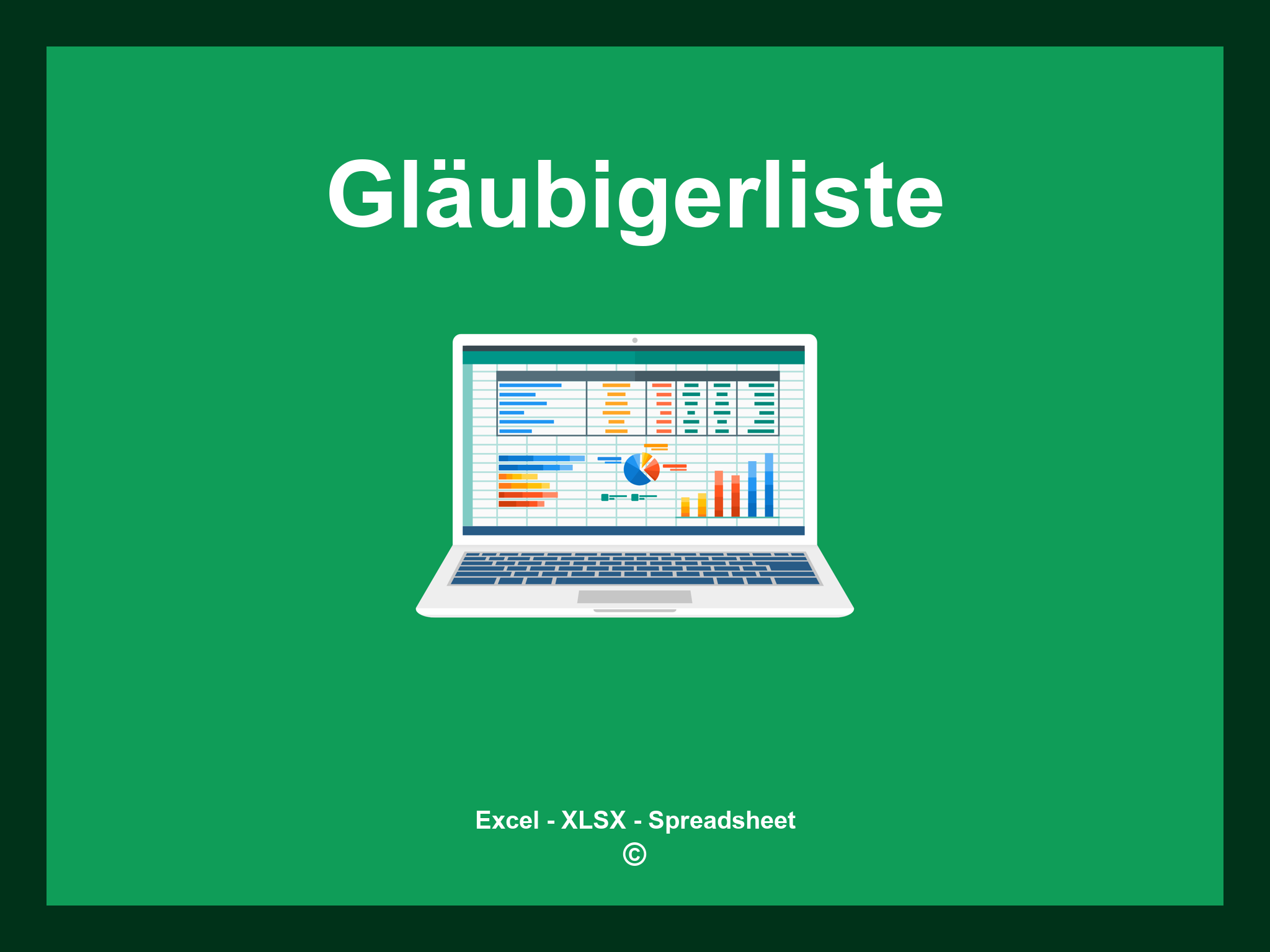 Gläubigerliste Vorlage Excel