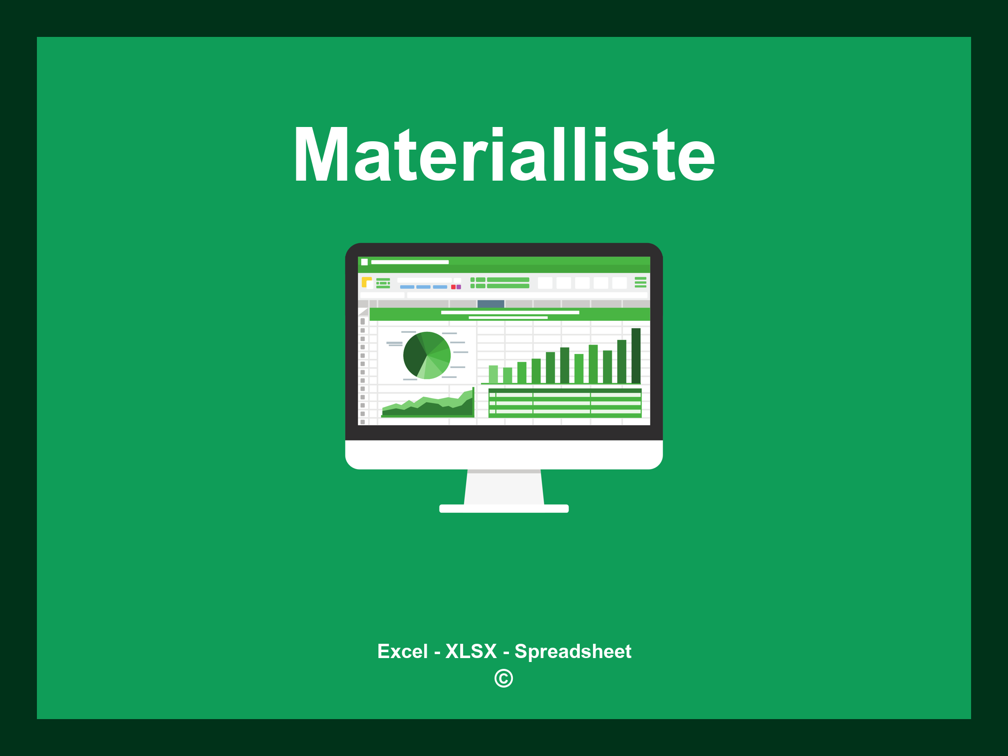 Materialliste Vorlage Excel