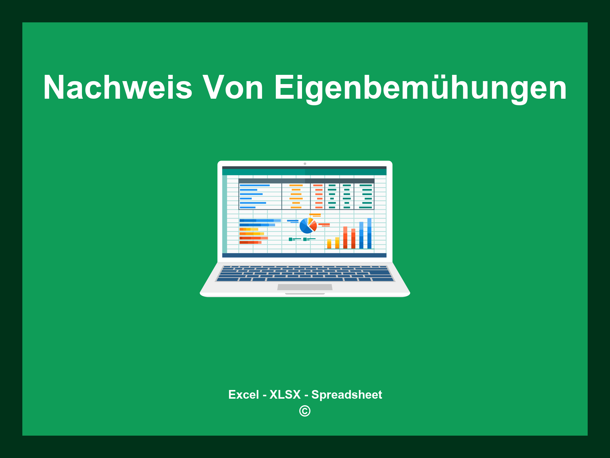 Nachweis Von Eigenbemühungen Excel