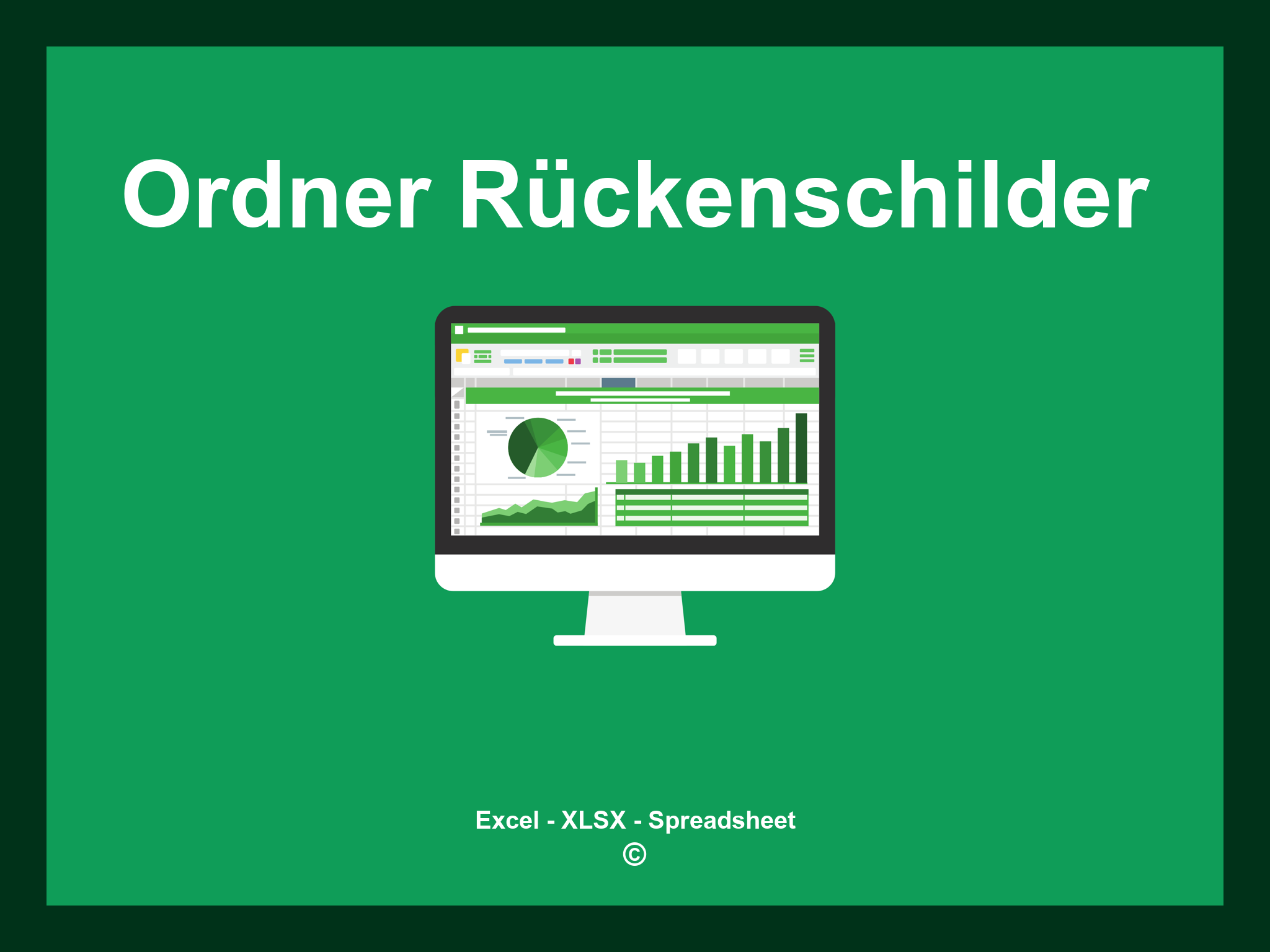 Ordner Rückenschilder Vorlage Excel
