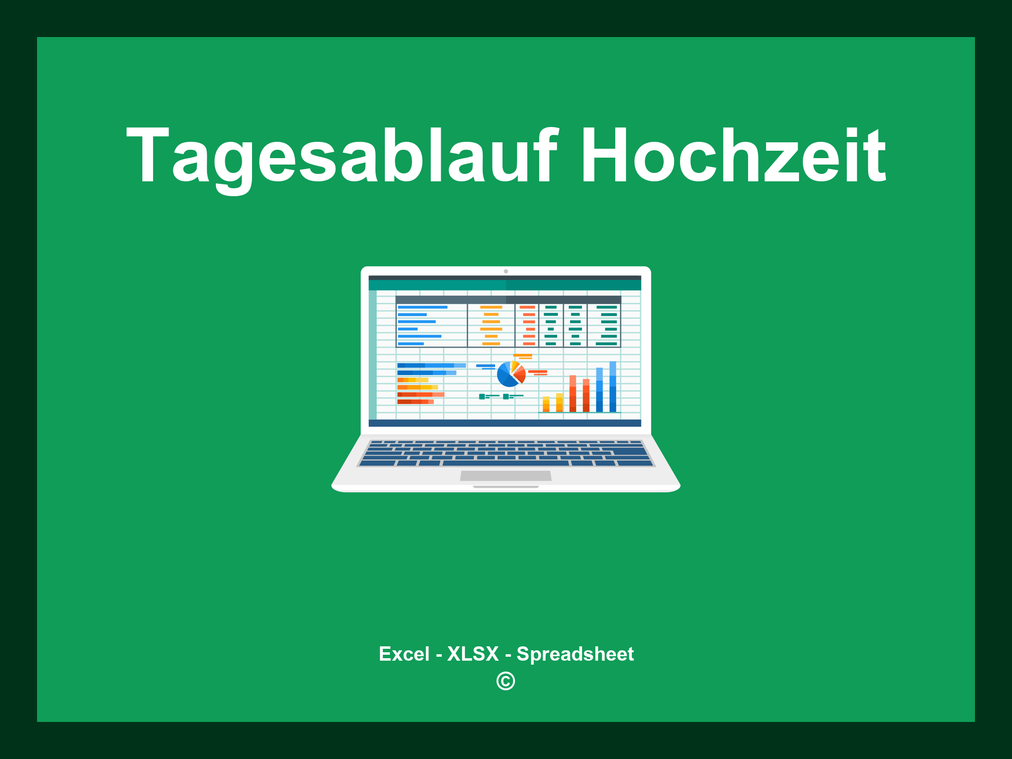 Tagesablauf Hochzeit Vorlage Excel